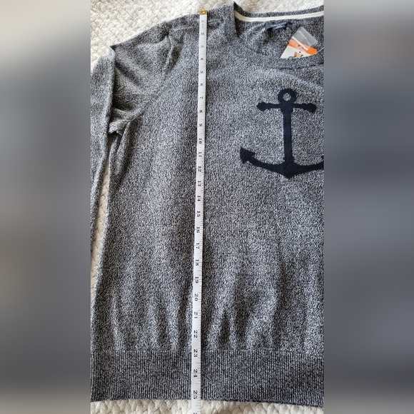 NAUTICA  long sleeve anchor intrasia sweater size XXL cotton 100% new - Picture 7 of 9